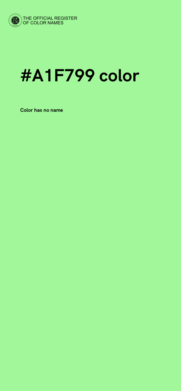 #A1F799 color image