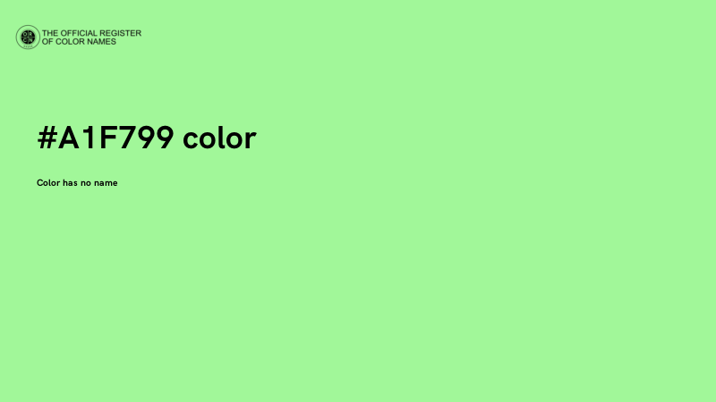 #A1F799 color image