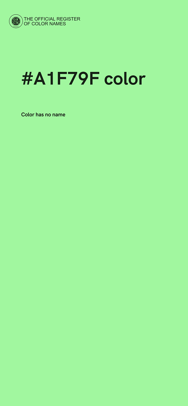 #A1F79F color image