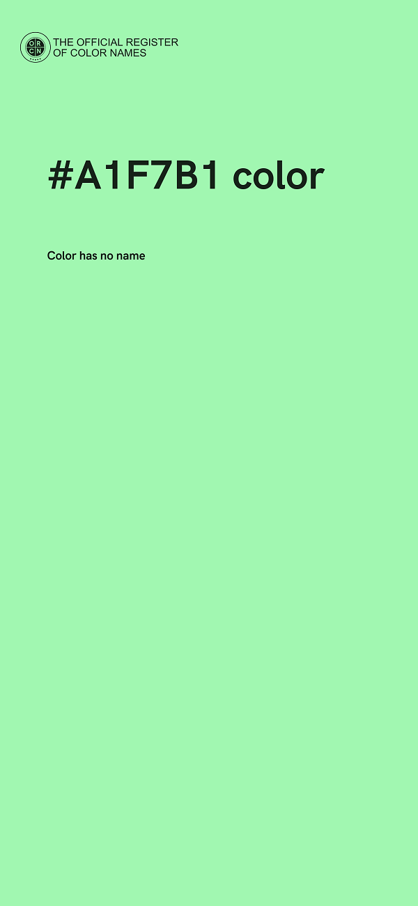 #A1F7B1 color image