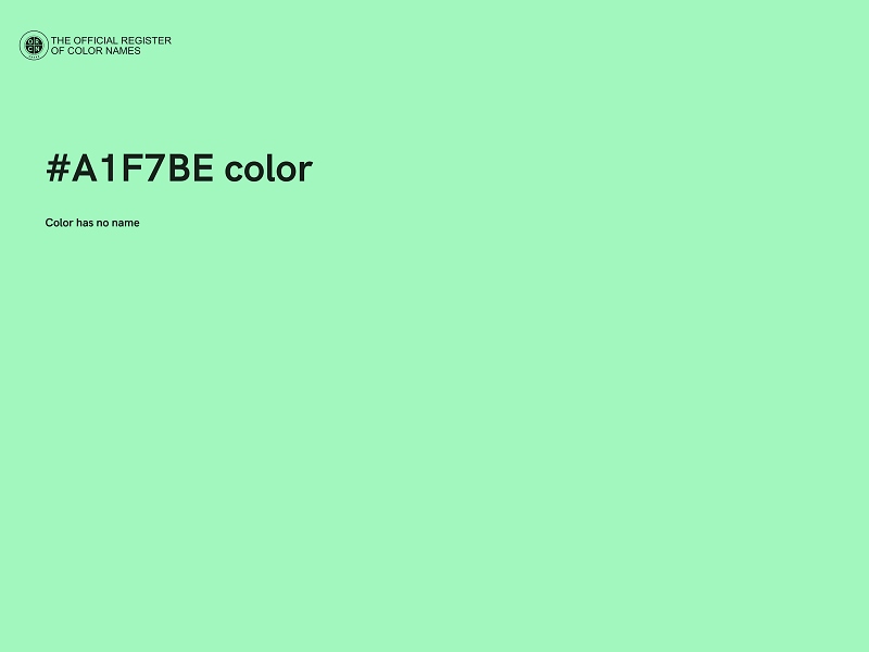 #A1F7BE color image