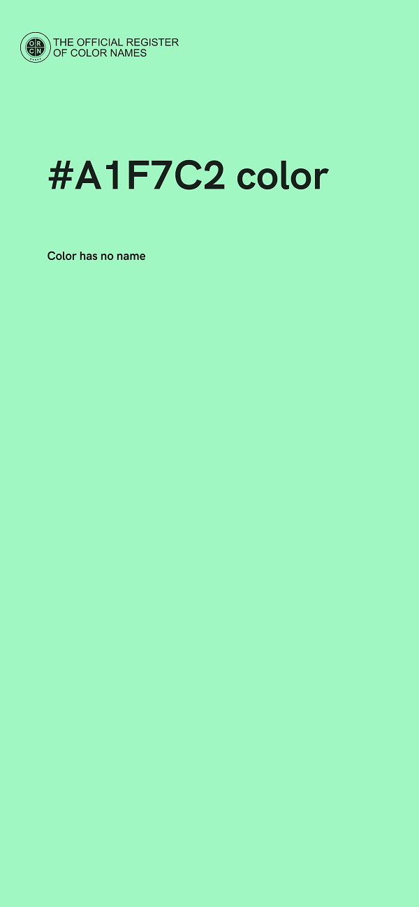#A1F7C2 color image