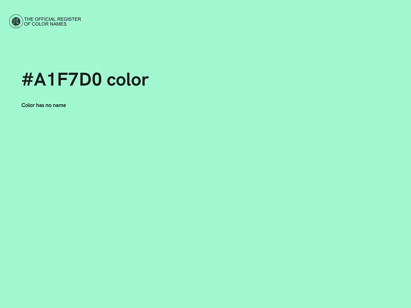 #A1F7D0 color image