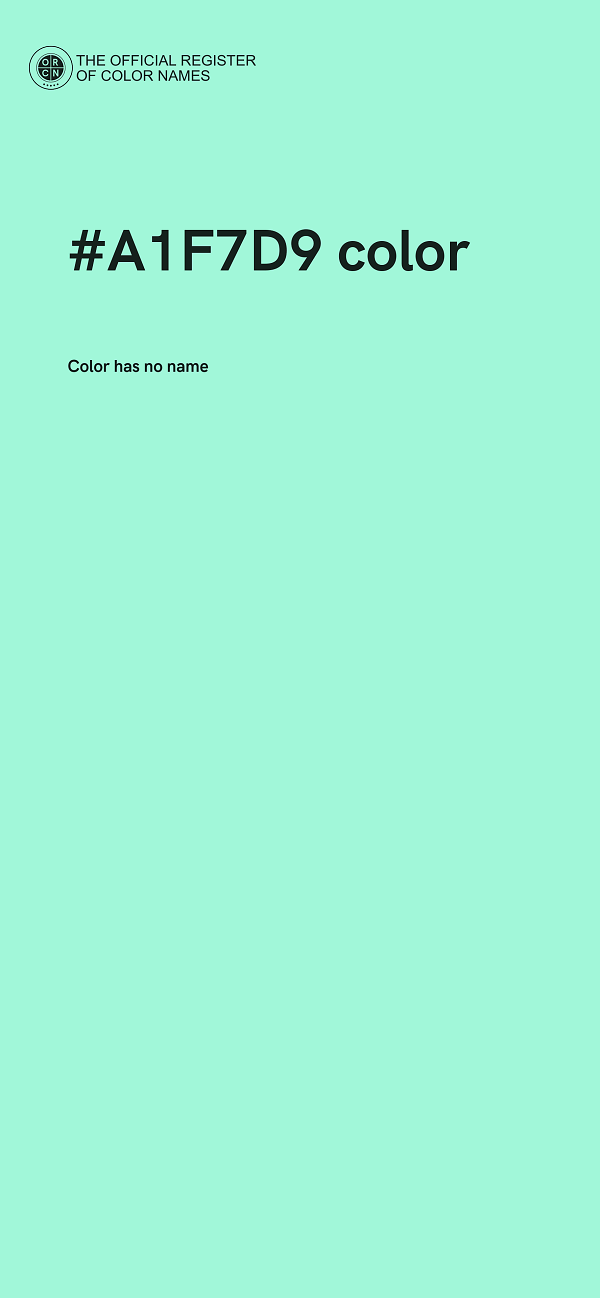 #A1F7D9 color image