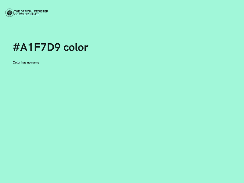 #A1F7D9 color image