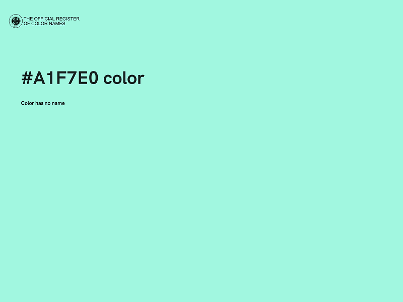 #A1F7E0 color image
