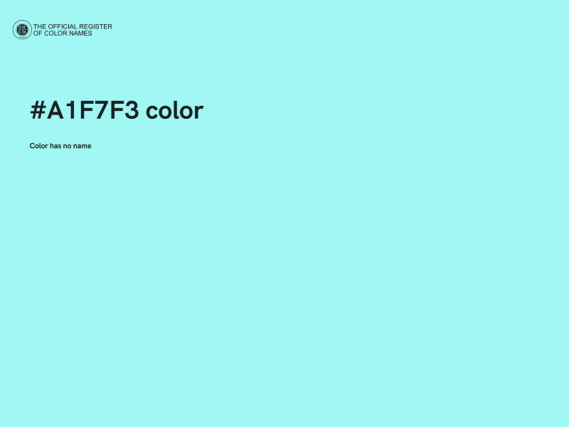 #A1F7F3 color image