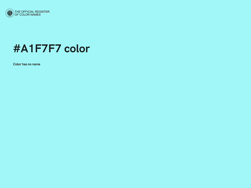 #A1F7F7 color image