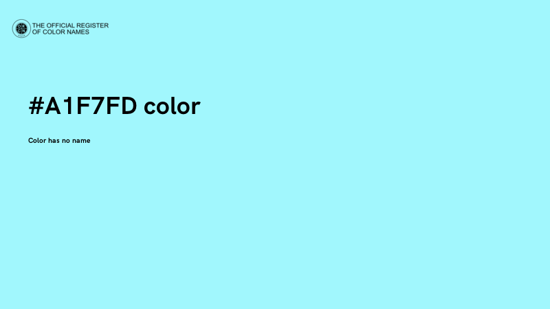 #A1F7FD color image