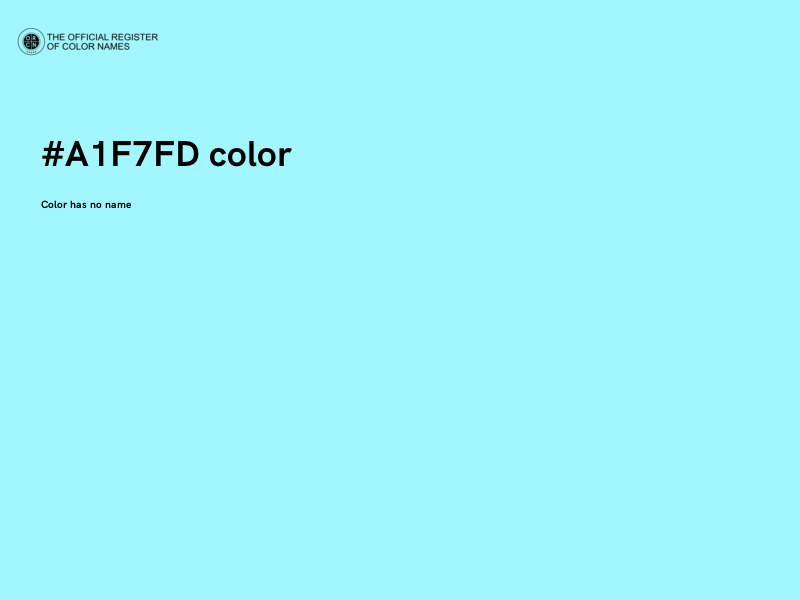 #A1F7FD color image
