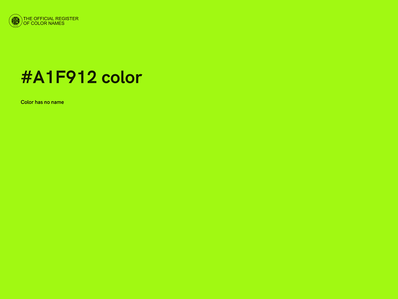 #A1F912 color image