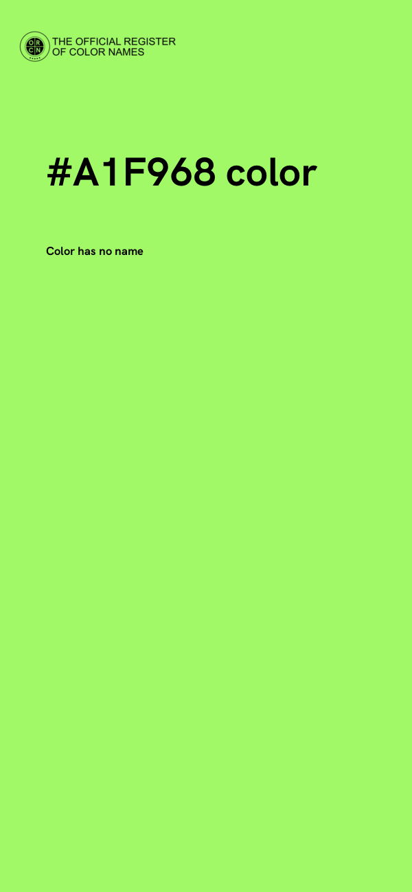 #A1F968 color image