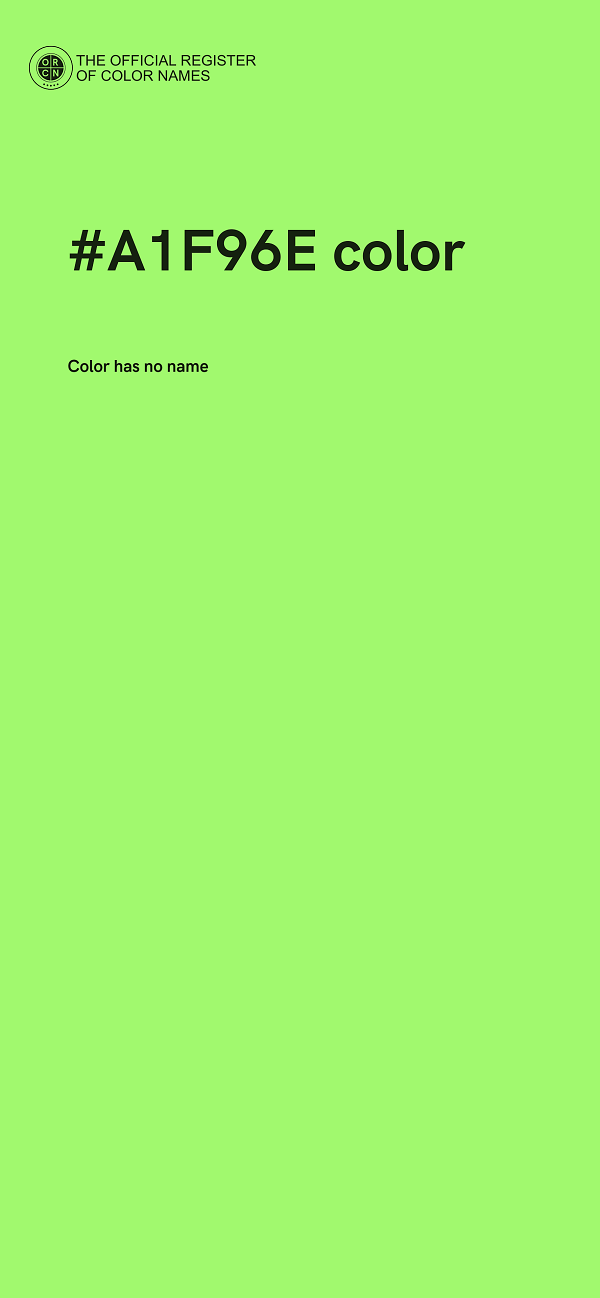 #A1F96E color image