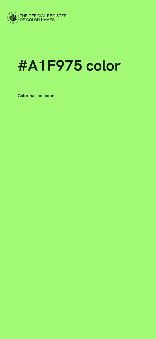 #A1F975 color image