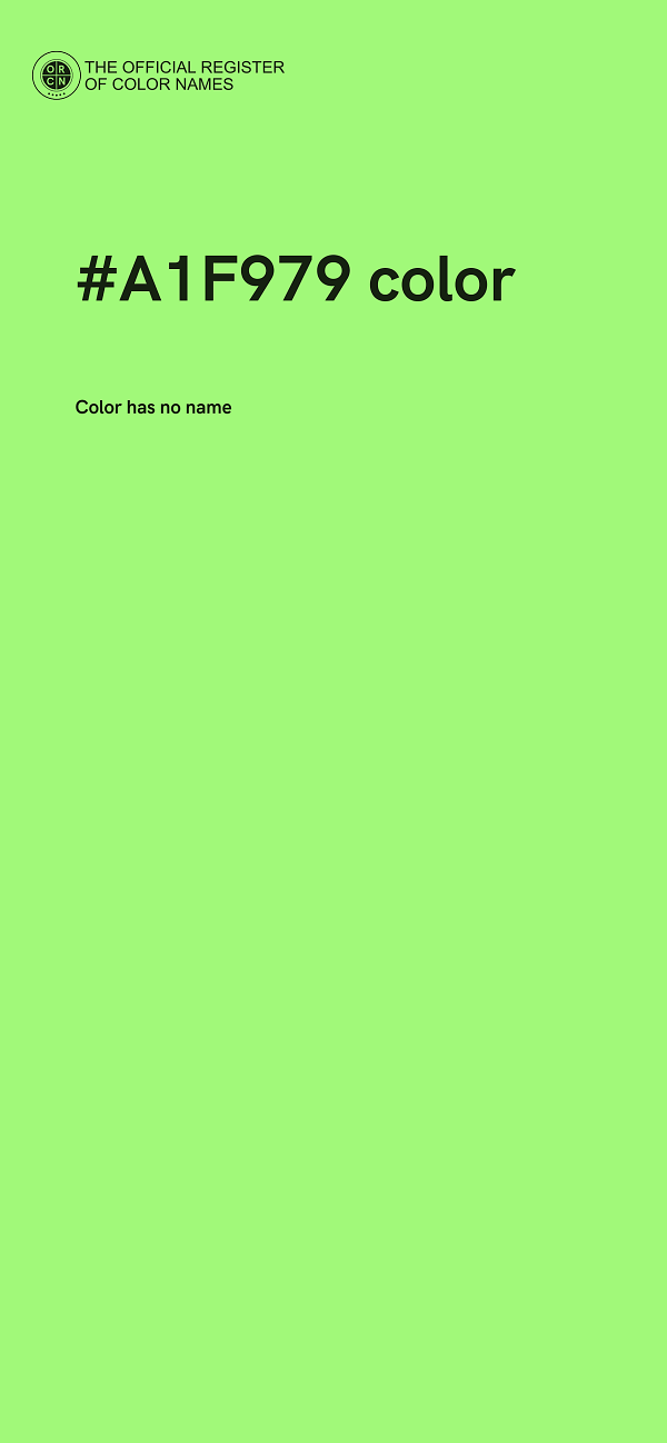 #A1F979 color image