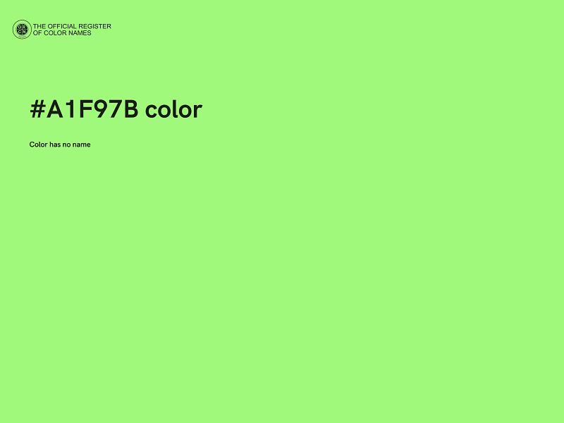 #A1F97B color image