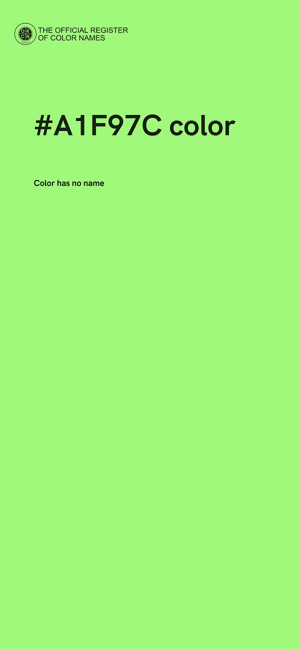 #A1F97C color image