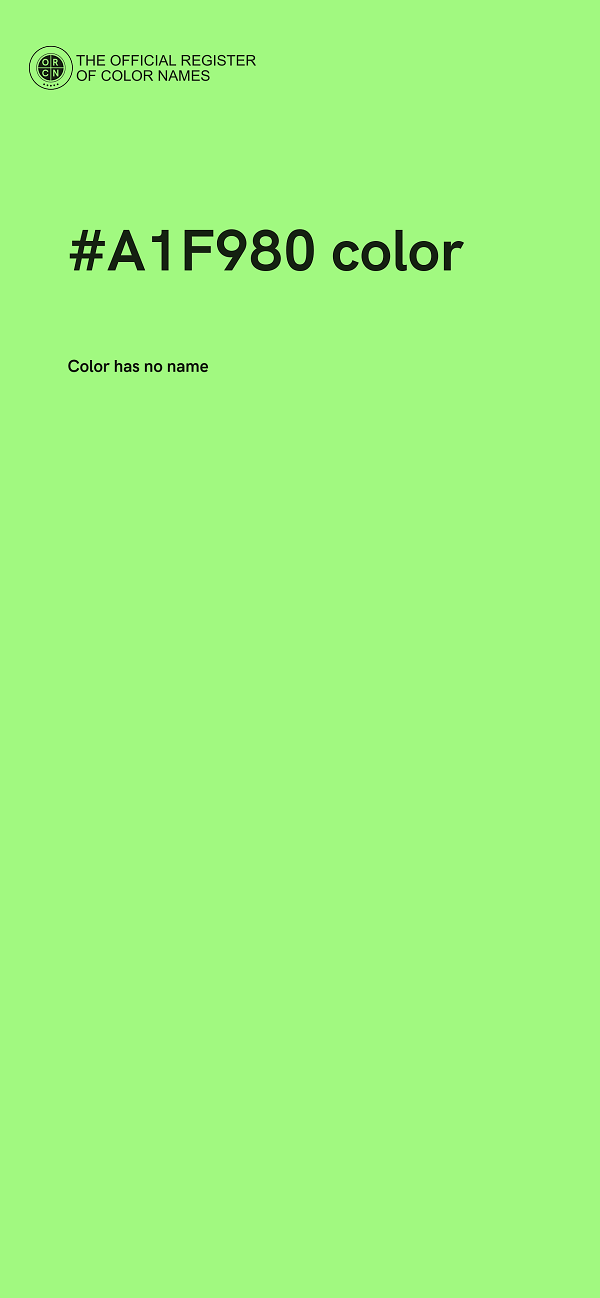 #A1F980 color image