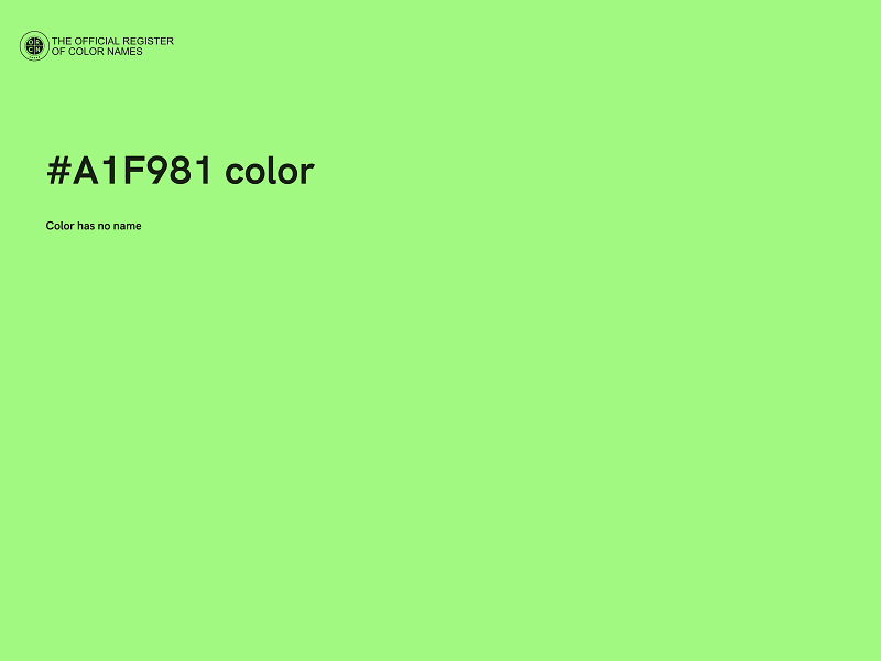 #A1F981 color image