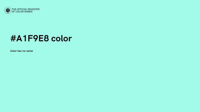 #A1F9E8 color image