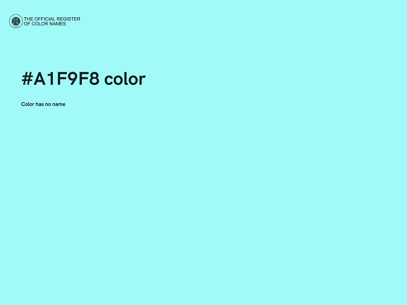 #A1F9F8 color image