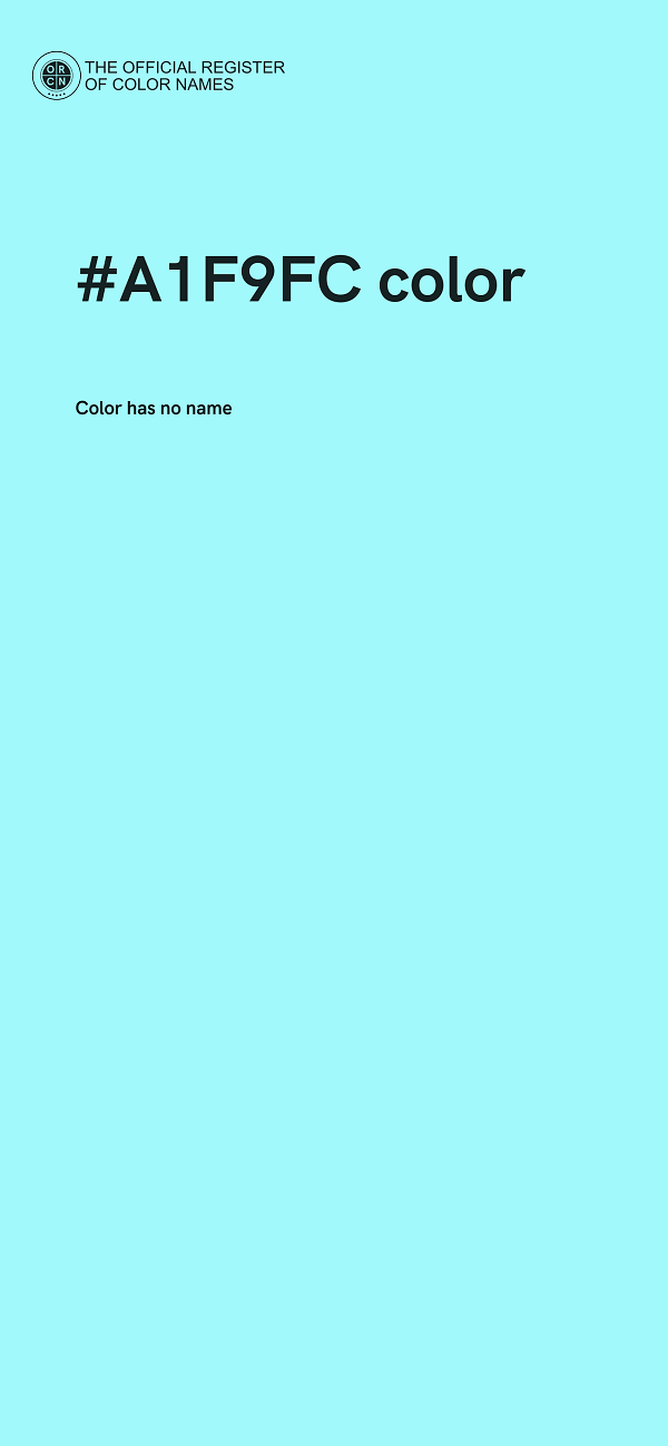 #A1F9FC color image