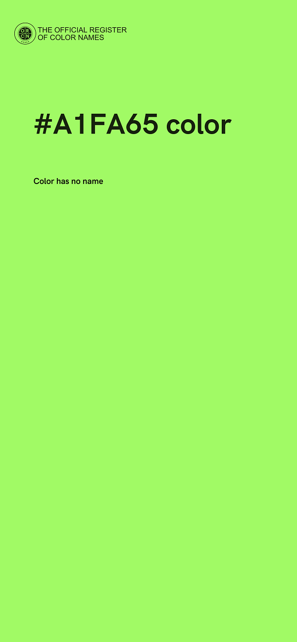 #A1FA65 color image