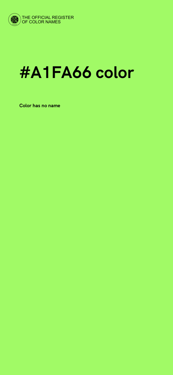 #A1FA66 color image