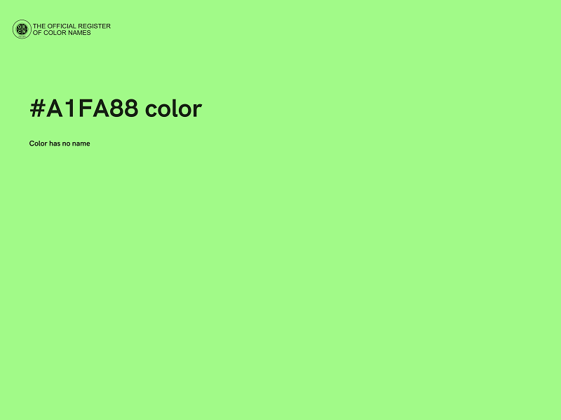 #A1FA88 color image