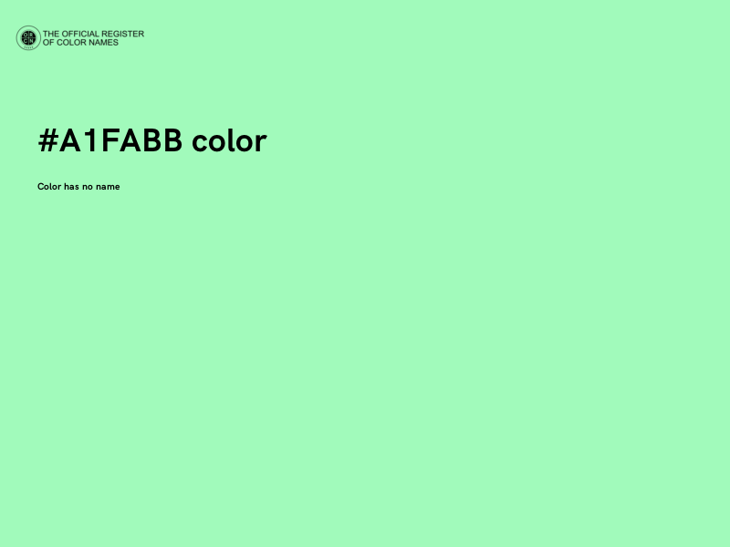 #A1FABB color image