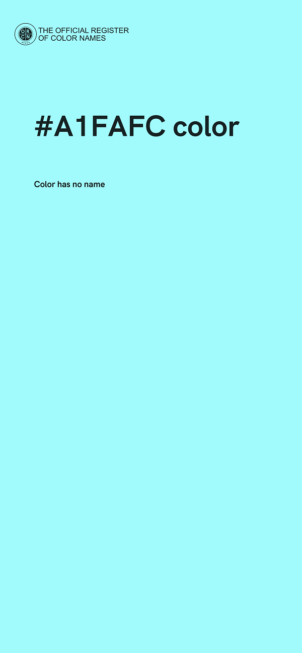 #A1FAFC color image