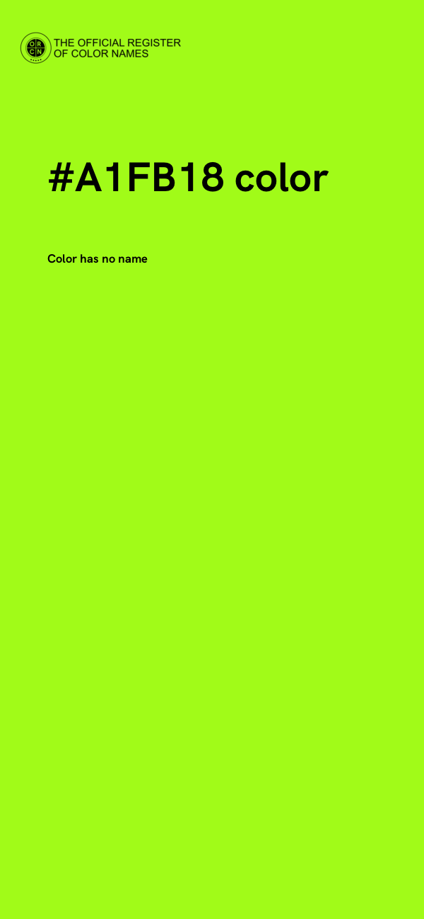 #A1FB18 color image