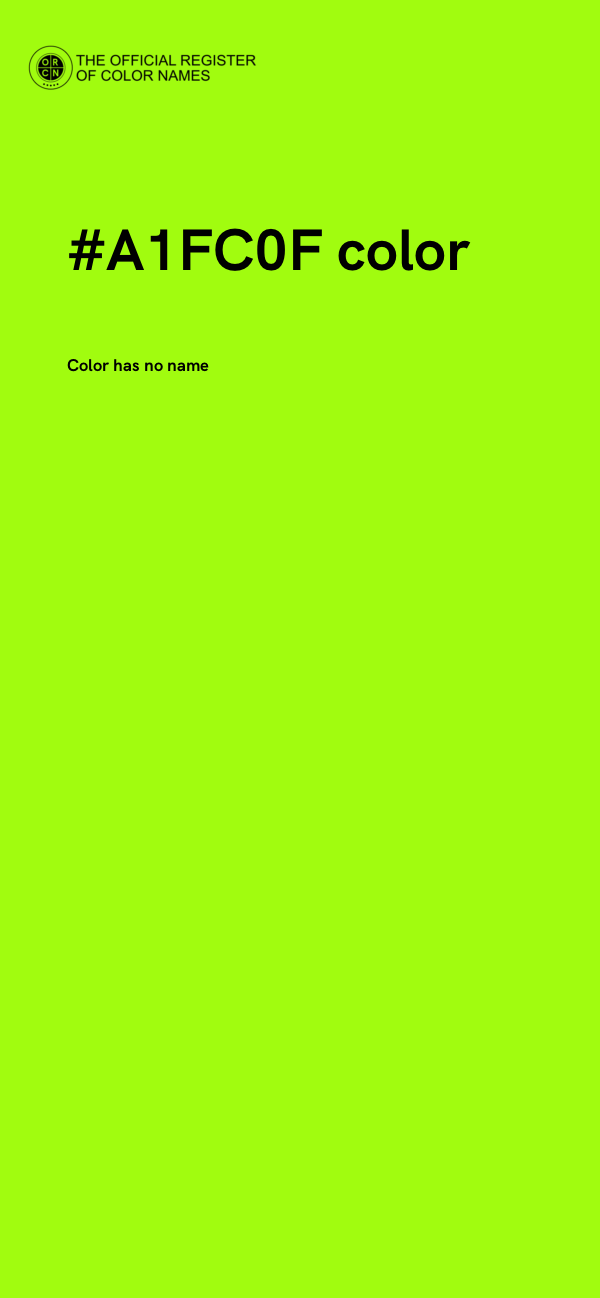 #A1FC0F color image