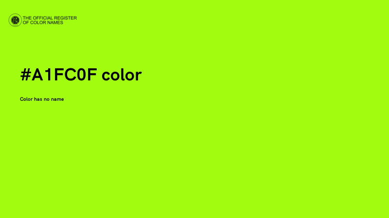 #A1FC0F color image