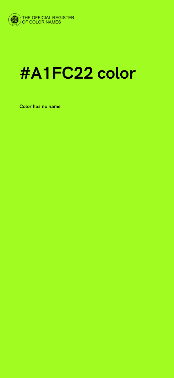 #A1FC22 color image