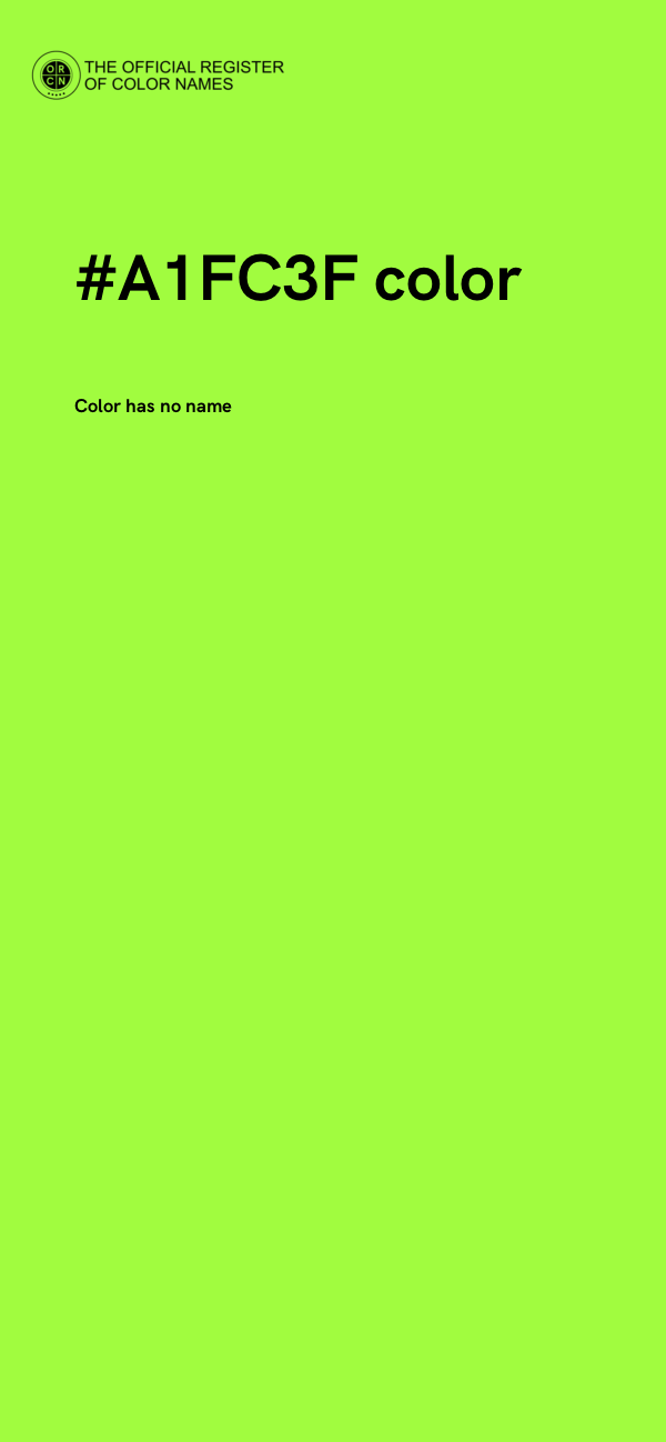 #A1FC3F color image