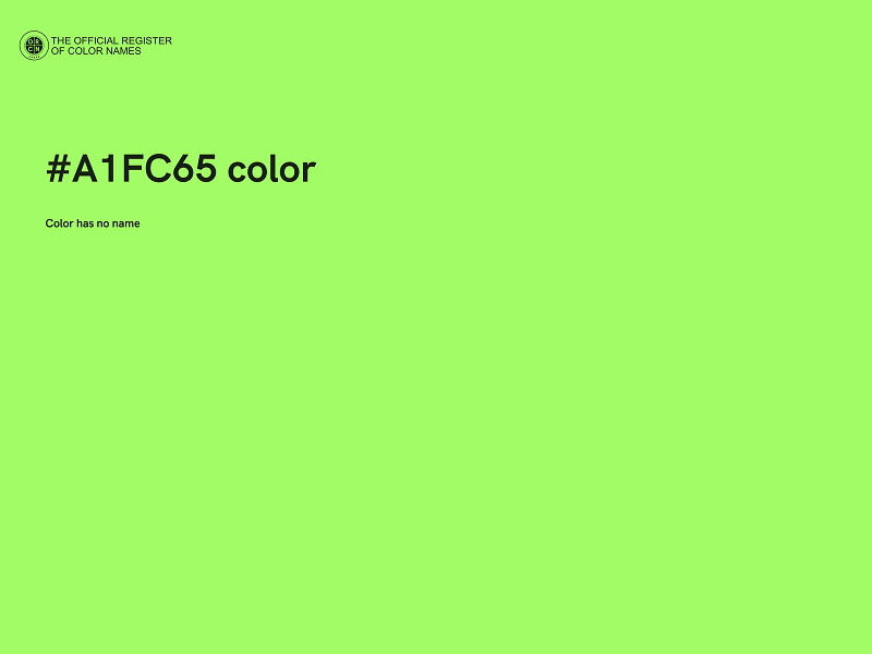 #A1FC65 color image