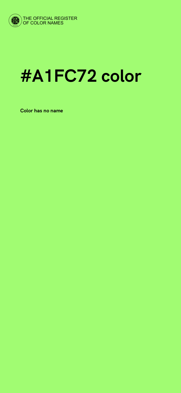 #A1FC72 color image