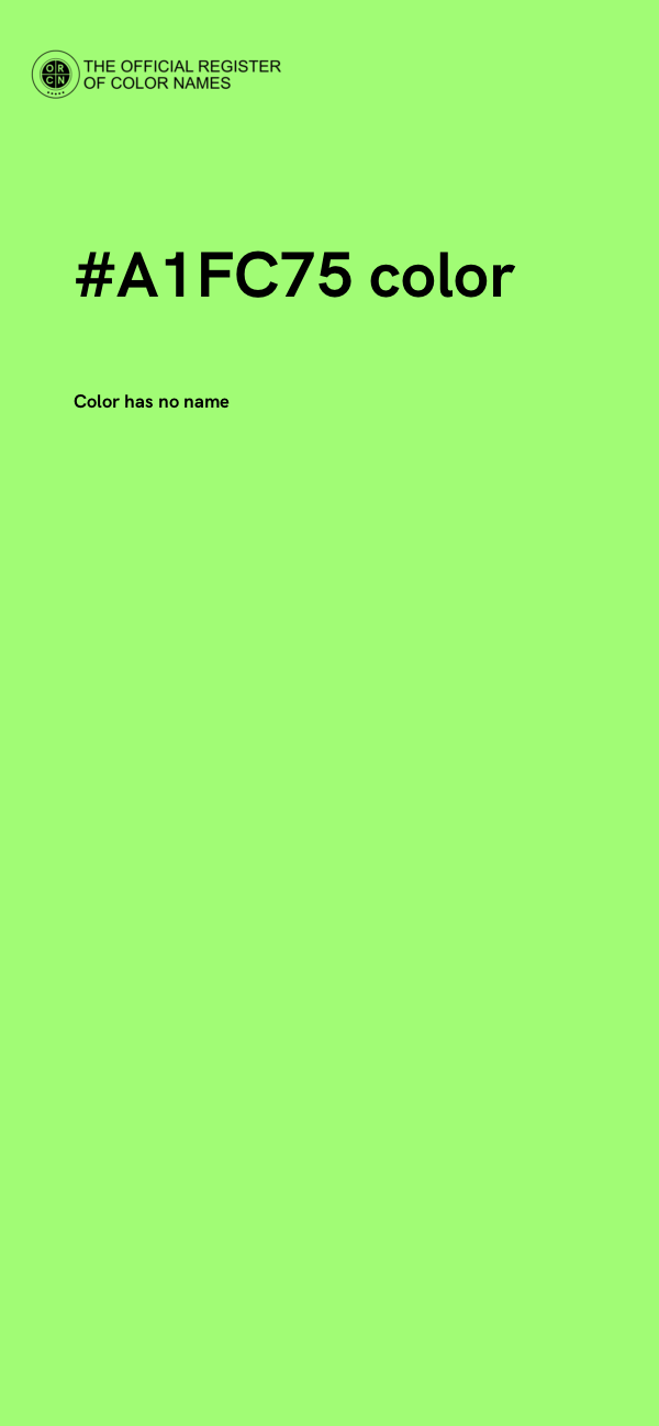 #A1FC75 color image