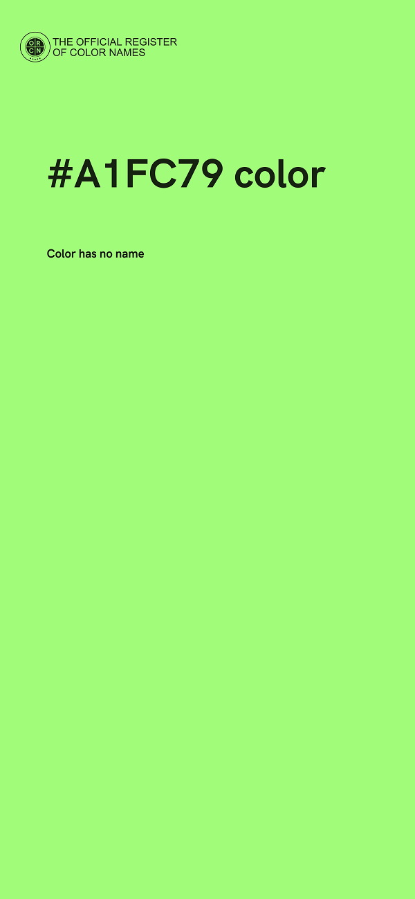 #A1FC79 color image