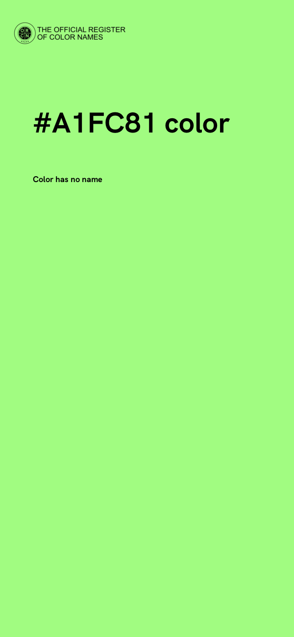 #A1FC81 color image