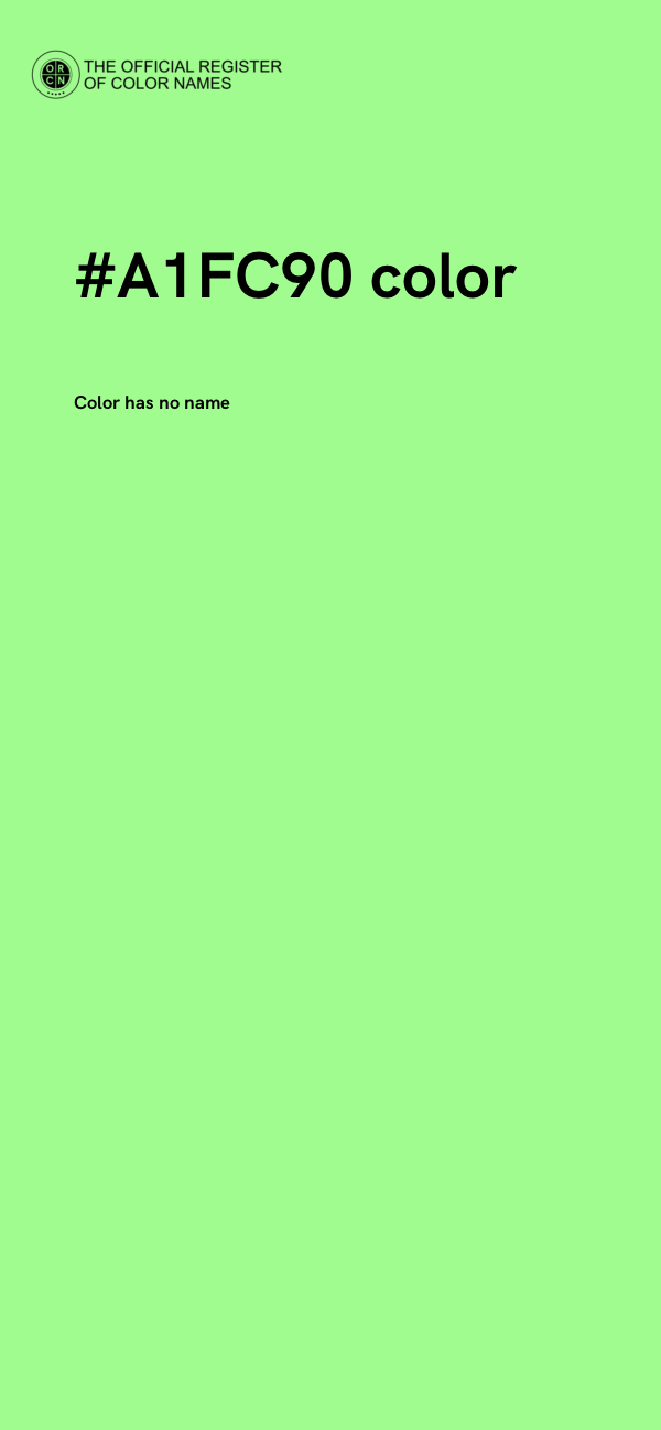 #A1FC90 color image