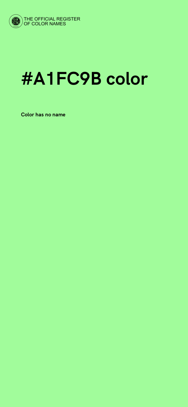 #A1FC9B color image
