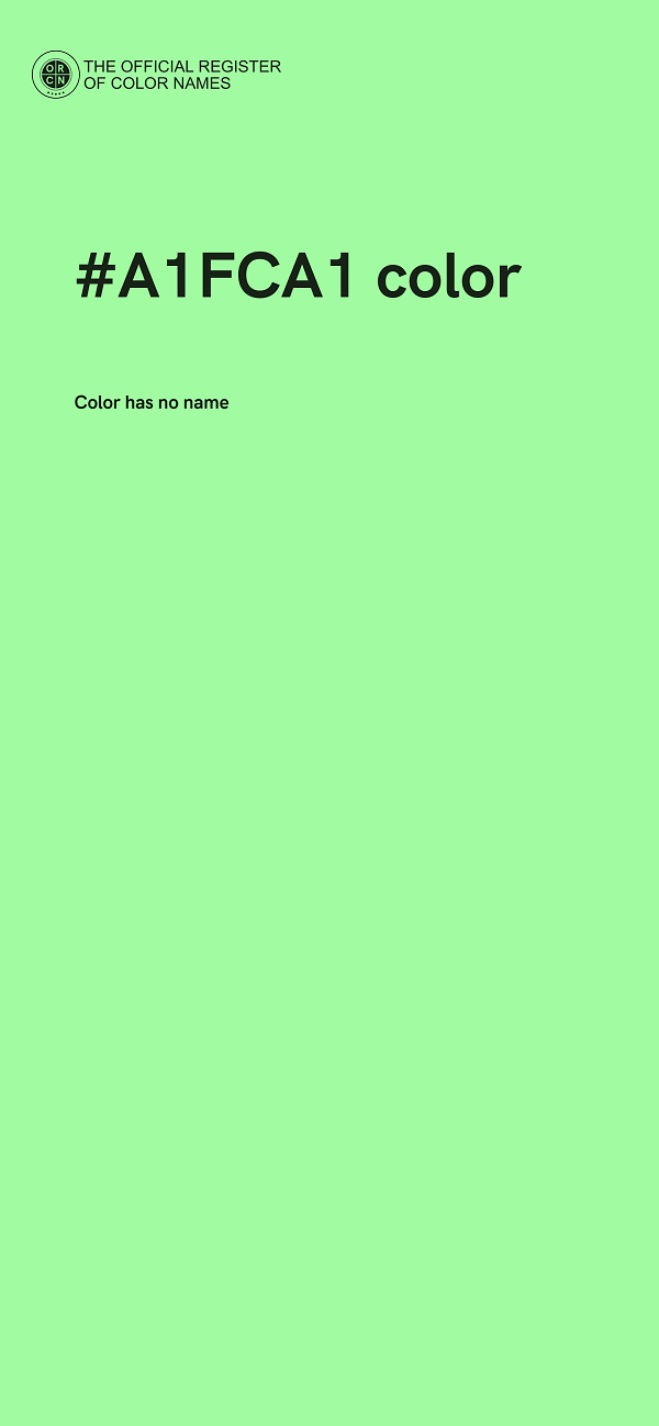 #A1FCA1 color image