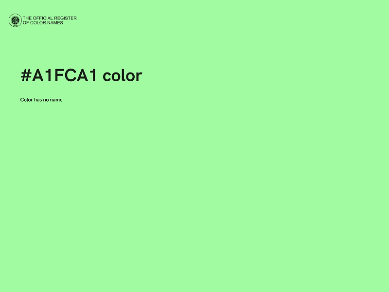 #A1FCA1 color image