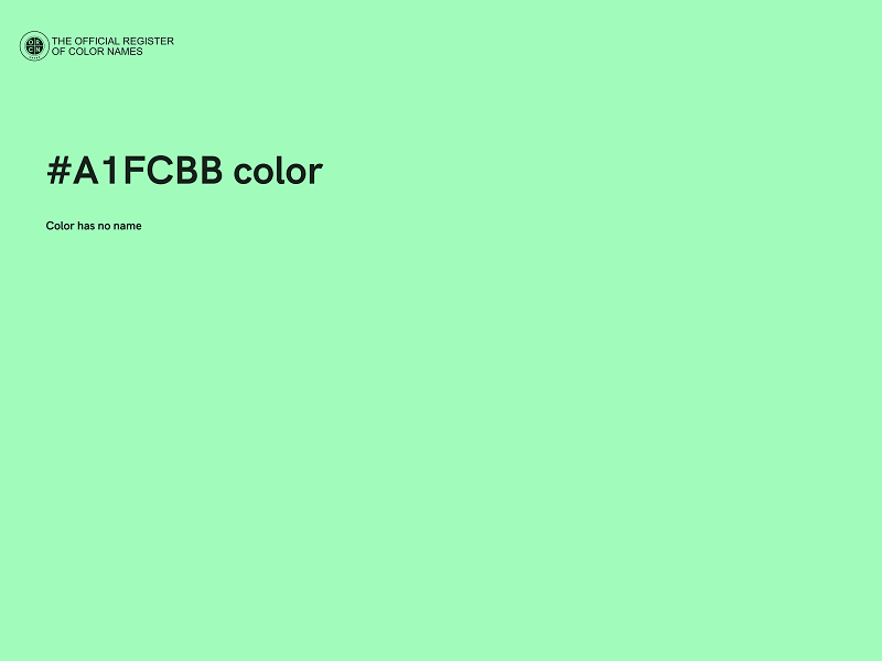 #A1FCBB color image