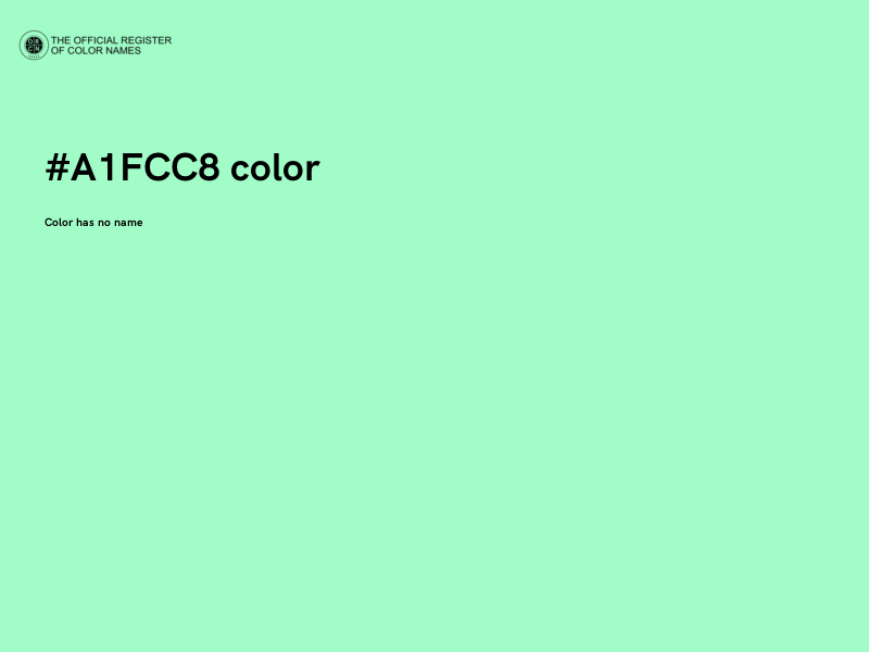 #A1FCC8 color image