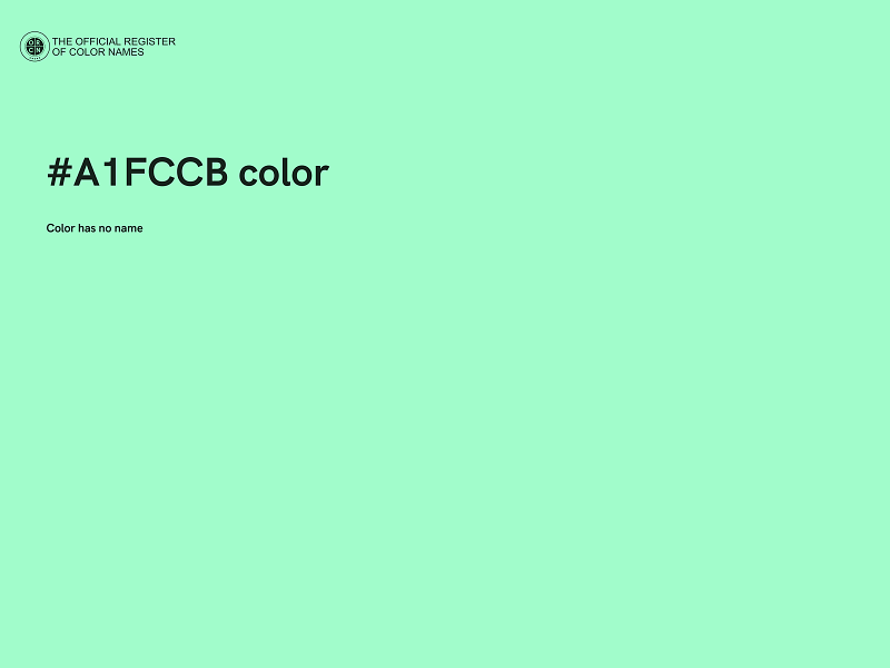 #A1FCCB color image