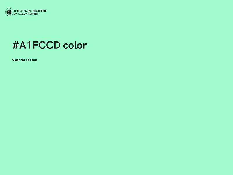 #A1FCCD color image