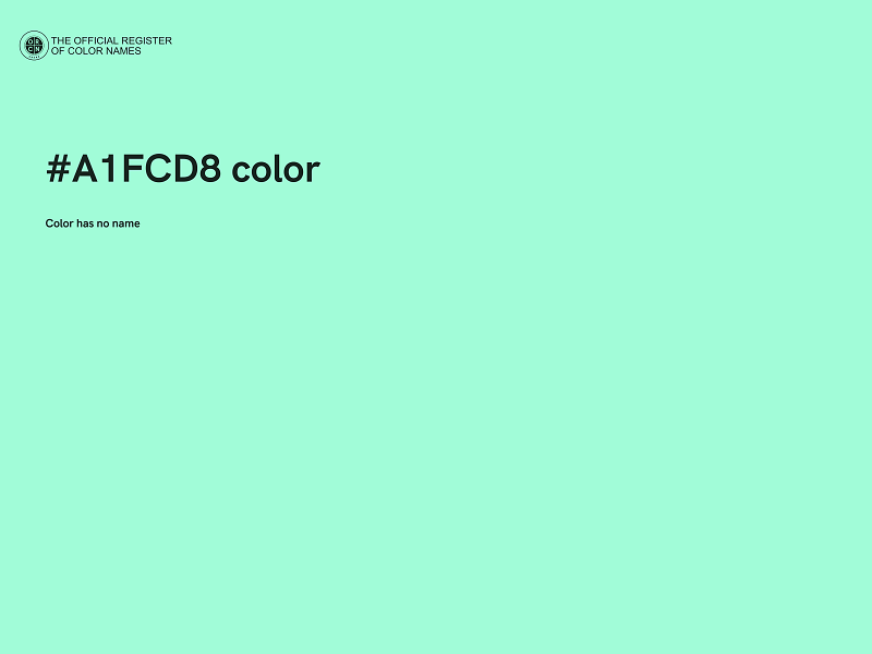 #A1FCD8 color image